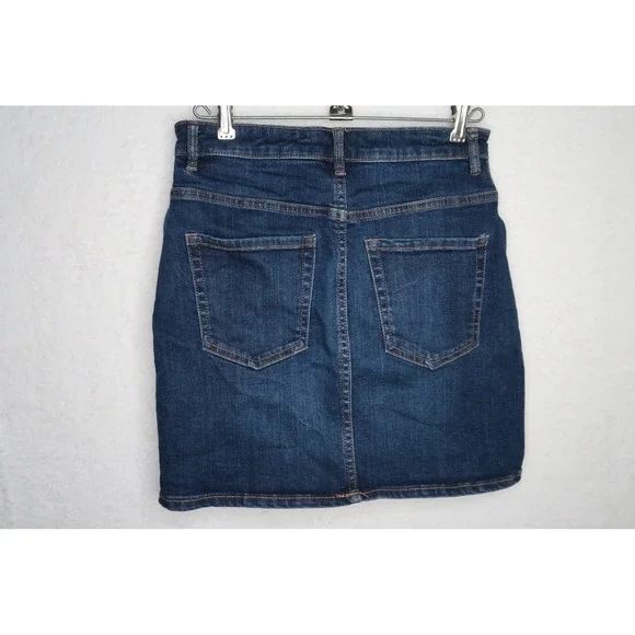 Zara Kids Girls Dark Wash Denim Skirt Sz M Outdoor Summer Spring Vacation Glam - Picture 8 of 8